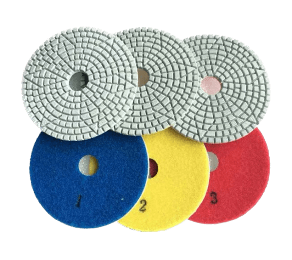3 step diamond polishing pad 4 inch 2