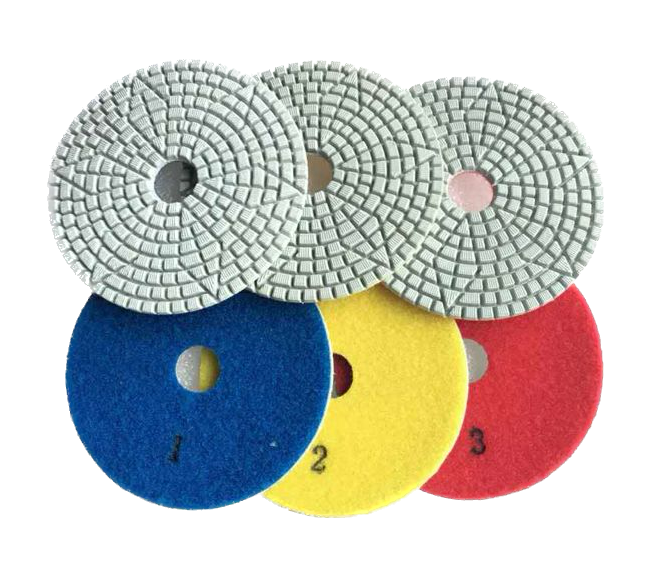 3 step diamond polishing pad 4 inch 2