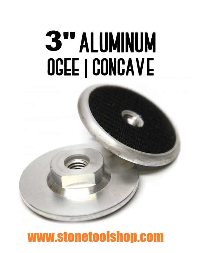 3 inch aluminum back pad for ogee polishing