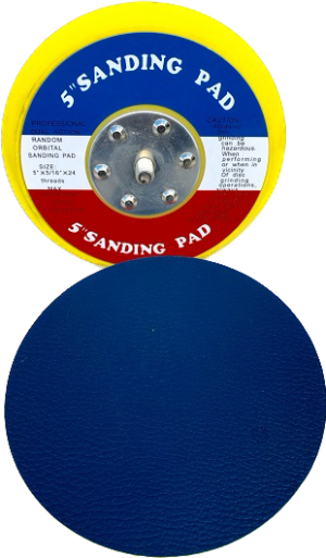 5-inch Makita vinyl backup pad for efficient sanding and polishing.