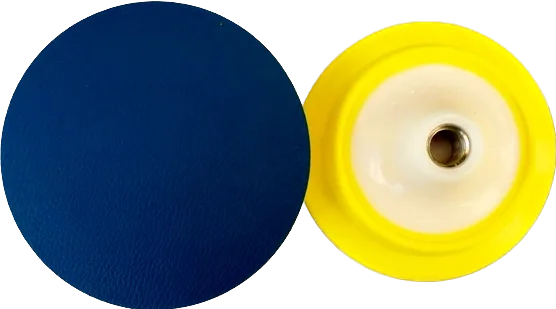 Flexible 5-inch backup pad made of vinyl foam for polishing and grinding applications.