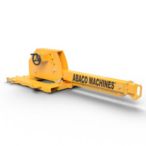 Yellow Abaco forklift boom ATPSF35 designed for lifting and moving heavy slabs efficiently.