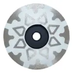 Fine 4-inch diamond resin cup wheel for efficient grinding and polishing.