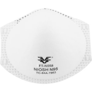 N95 dust mask respirator for effective protection against dust and airborne particles.