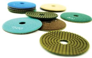 Granite stone polishing pads for smooth, professional finishes on surfaces.