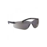 Stylish gray safety glasses for eye protection in work and outdoor environments.