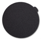 Silicon carbide sandpaper with pressure-sensitive adhesive for efficient surface smoothing.