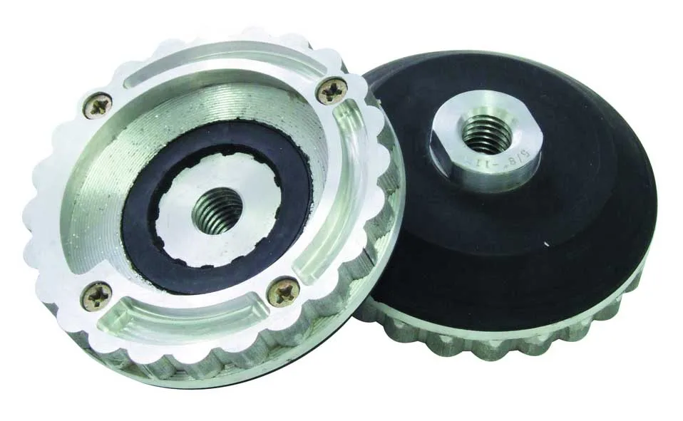 Aluminum snail lock back pad for enhanced security and durability in locking mechanisms.